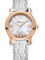 Chopard Happy Sport Masa perłowa 30 mm Złoto różowe 274893-5009