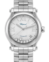 Chopard Happy Sport Srebrny 36 mm Stal 278559-3002