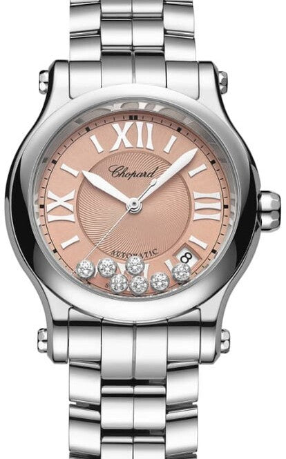Chopard Happy Sport Różowy 36 mm Stal 278559-3025
