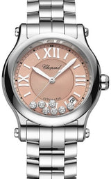 Chopard Happy Sport Różowy 36 mm Stal 278559-3025
