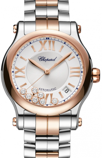 Chopard Happy Sport Srebrny 36 mm Złoto/Stal 278559-6026