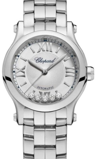 Chopard Happy Sport Srebrny 30 mm Stal 278573-3012