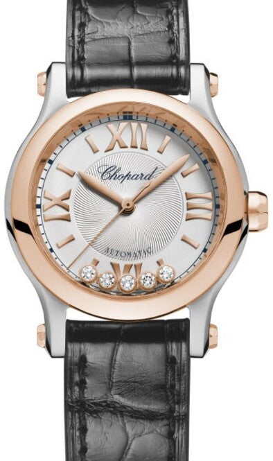 Chopard Happy Sport Srebrny 30 mm Złoto/Stal 278573-6013