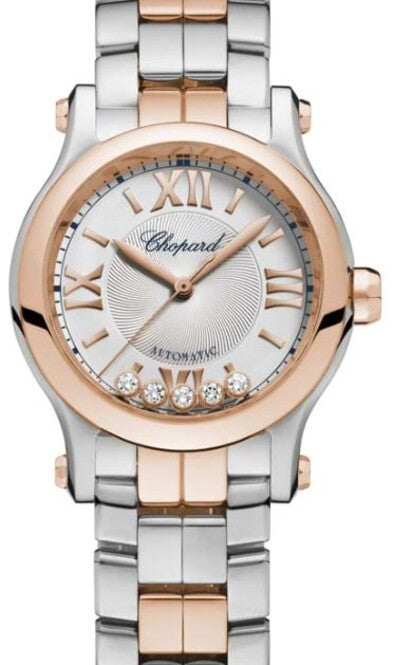 Chopard Happy Sport Srebrny 30 mm Złoto/Stal 278573-6017