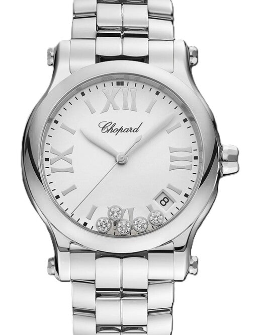 Chopard Happy Sport Biały 36 mm Stal 278582-3001