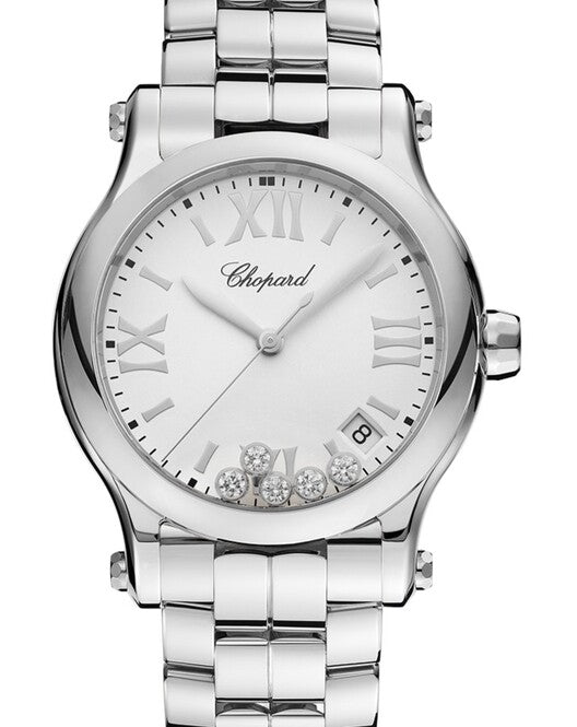 Chopard Happy Sport Biały 36 mm Stal 278582-3002