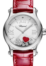 Chopard Happy Sport Hearts Biały 36 mm Stal 278582-3005