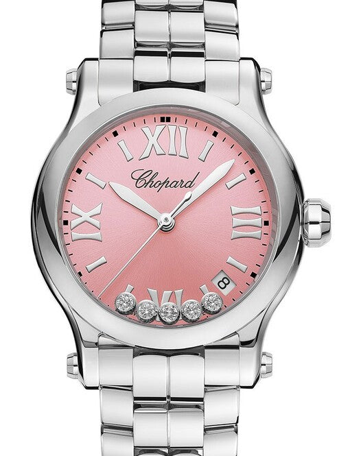 Chopard Happy Sport Różowy 36 mm Stal 278582-3009