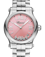 Chopard Happy Sport Różowy 36 mm Stal 278582-3009