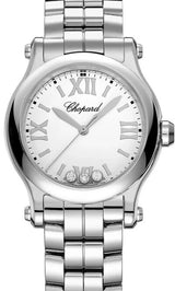Chopard Happy Sport Biały 30 mm Stal 278590-3002