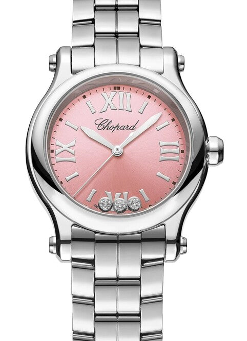 Chopard Happy Sport Różowy 30 mm Stal 278590-3012