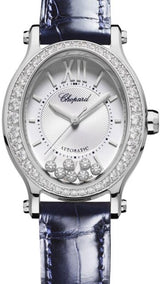 Chopard Happy Sport Oval Srebrny 31 mm Stal 278602-3003