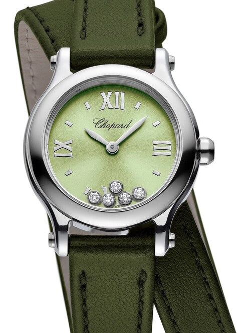 Chopard Happy Sport Zielony 25 mm Stal 278620-3005