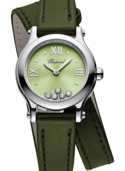Chopard Happy Sport Zielony 25 mm Stal