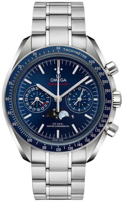 Omega Speedmaster Moonphase Co-Axial 44.25mm Niebieski Stal
