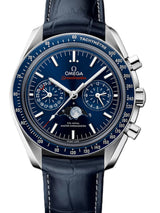Omega Speedmaster Moonphase Niebieski 44.25 mm Stal 304.33.44.52.03.001