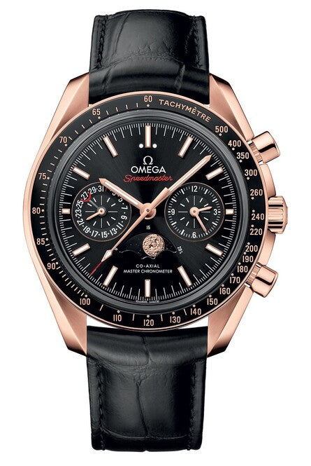 Omega Speedmaster Moonphase Co-Axial 44.25mm Czarny Złoto Sedna