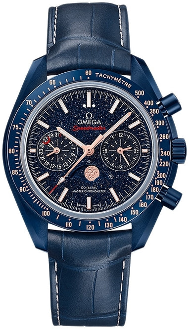 Omega Speedmaster Moonphase Co-Axial 44.25mm Niebieski Ceramika