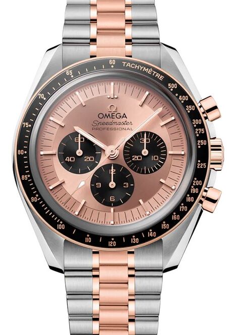 Omega Speedmaster Professional Moonwatch Różowy 42 mm Złoto/Stal