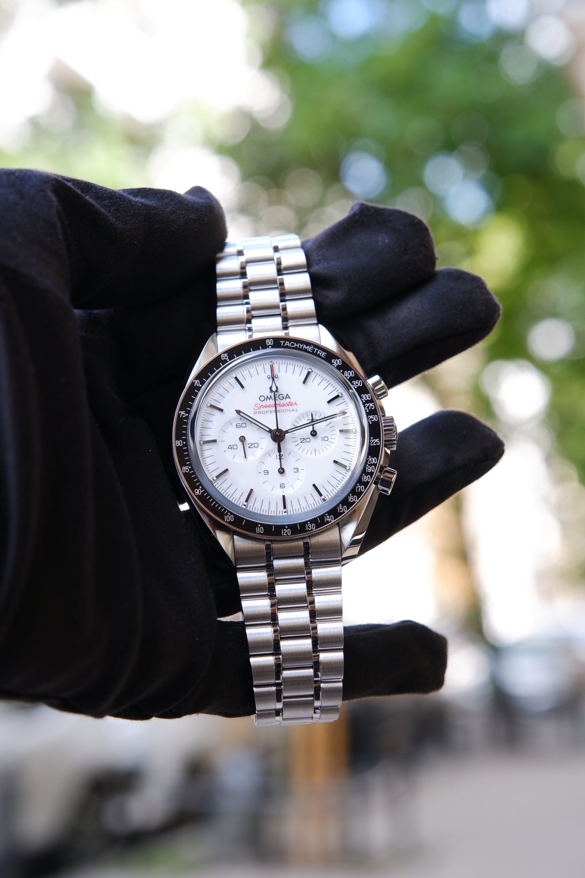Omega Speedmaster Professional Moonwatch Bialy 34 mm Stal 310.30.42.50.04.001