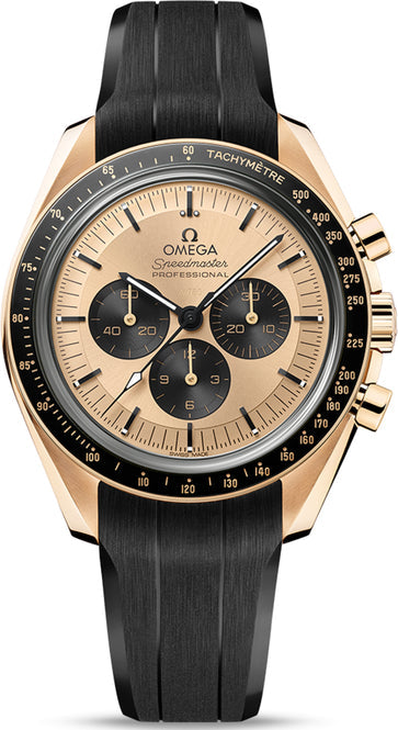 Omega Speedmaster Moonwatch Co-Axial 42mm Żółty Złoto Moonshine