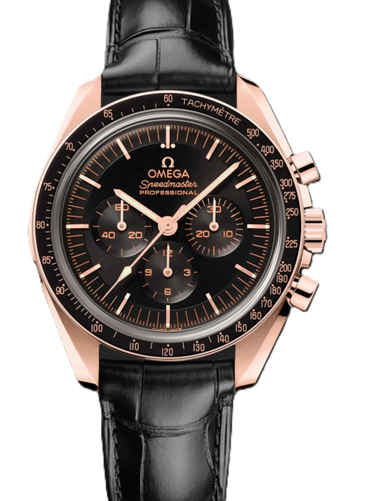 Omega Speedmaster Moonwatch Czarny 42 mm Zloto rozowe 310.63.42.50.01.001