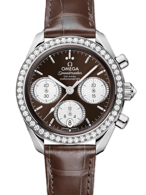 Omega Speedmaster Brązowy 38 mm Stal 324.15.38.50.63.001