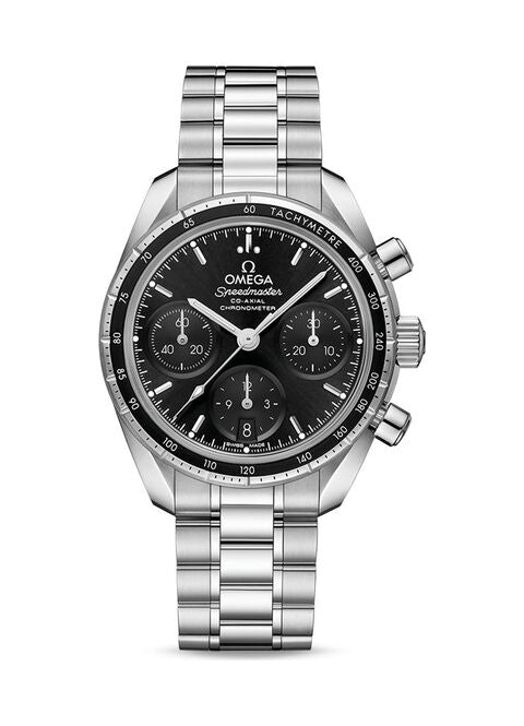 Omega Speedmaster Co-Axial Chronograph 38mm Czarny Stal