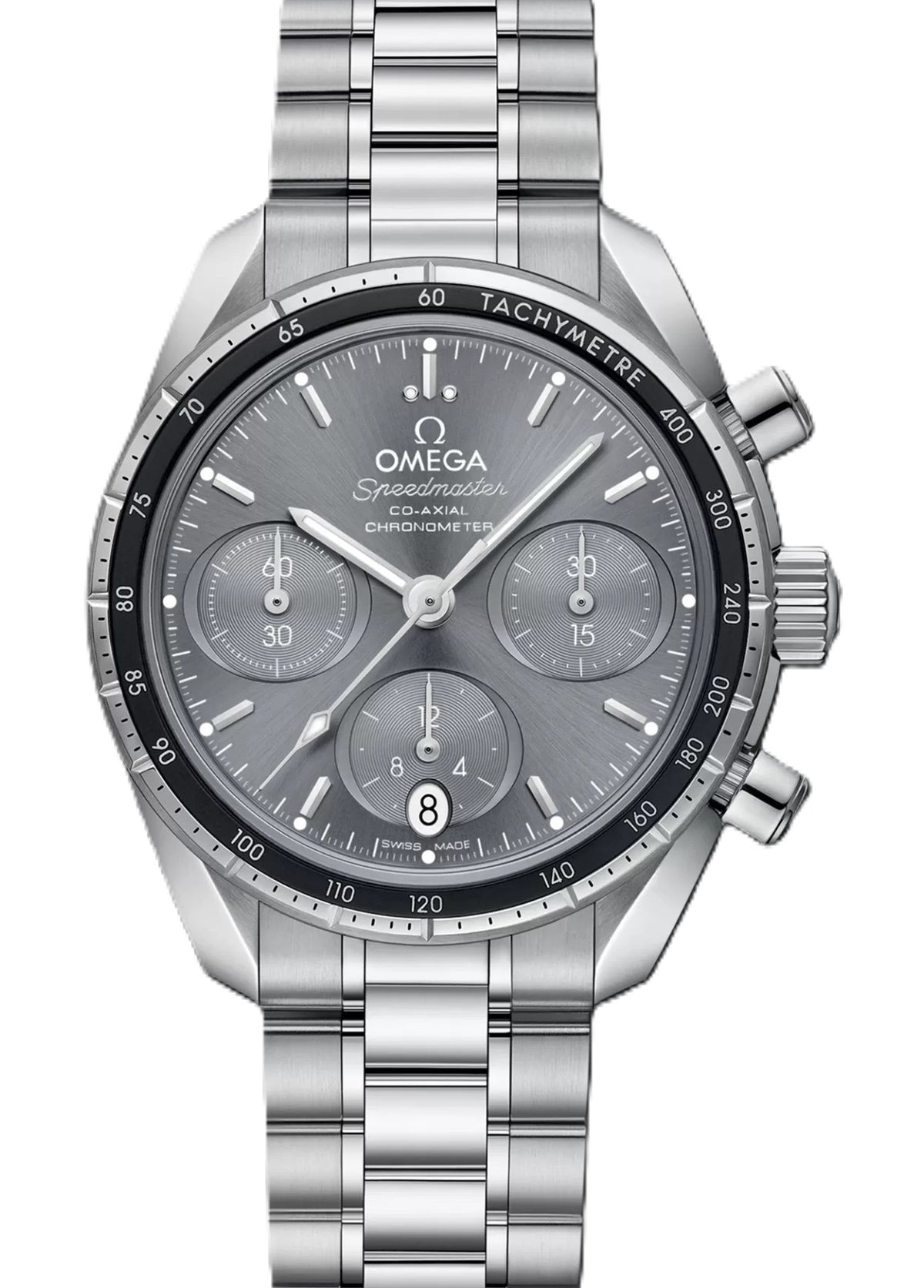 Omega Speedmaster Co-Axial Chronograph Szary 38mm Stal 324.30.38.50.06.001