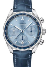 Omega Speedmaster Niebieski 38 mm Stal 324.38.38.50.03.001