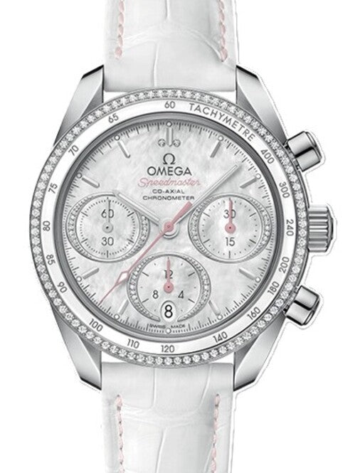 Omega Speedmaster Masa perłowa 38 mm Stal 324.38.38.50.55.001