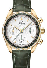Omega Speedmaster Srebrny 38 mm Żółte złoto 324.68.38.50.02.004