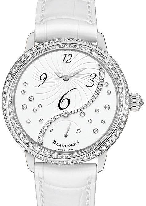 Blancpain Ladybird Biały 37 mm Stal 3650A 4528 55B
