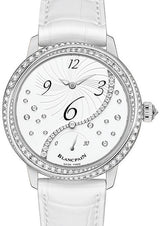 Blancpain Ladybird Biały 37 mm Stal 3650A 4528 55B