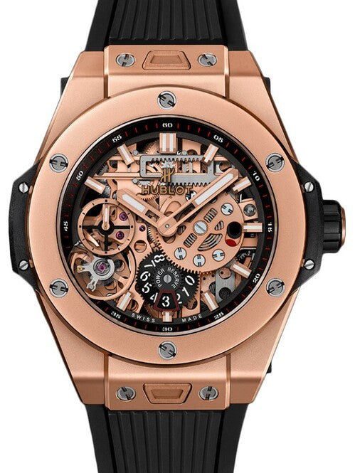 Hublot Big Bang Meca-10 Szkieletowany 45 mm Zloto rozowe 414.OI.1123.RX
