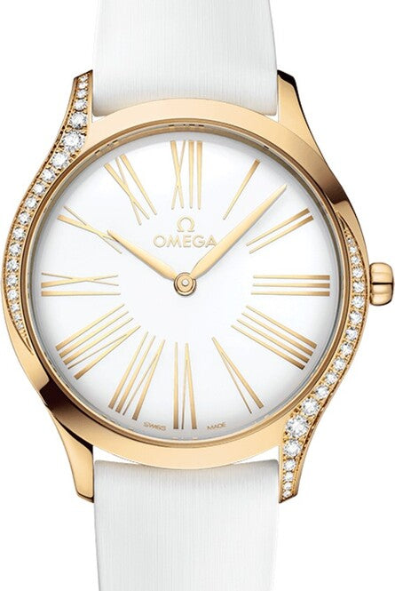 Omega De Ville Trésor Bialy 36 mm Żółte Zloto 428.57.36.60.04.001