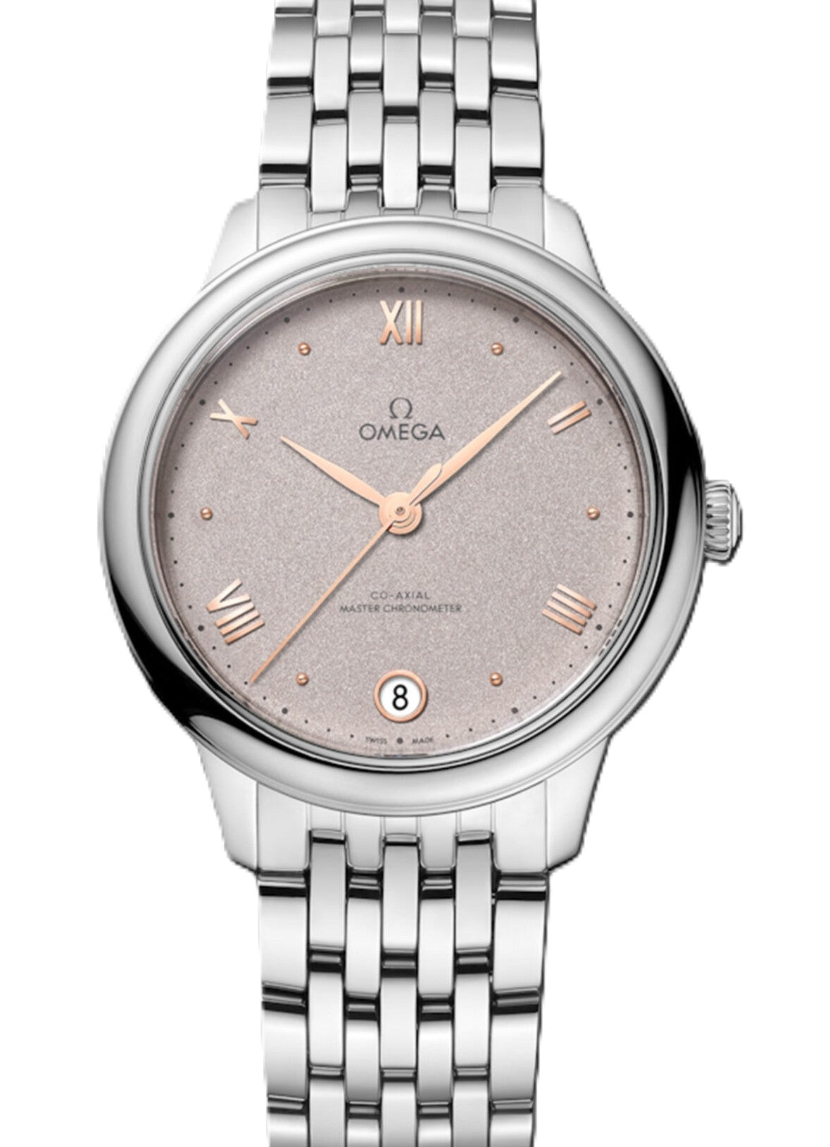 Omega De Ville Prestige Szary 34 mm Stal 434.10.34.20.02.002