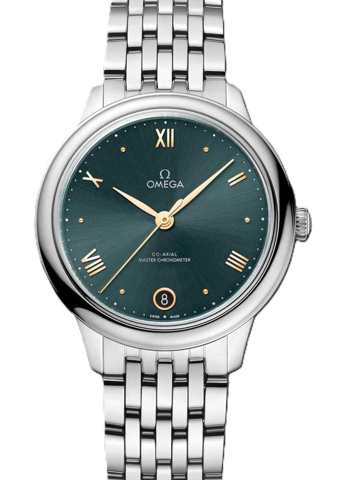 Omega De Ville Prestige Zielony 34 mm Stal 434.10.34.20.10.001