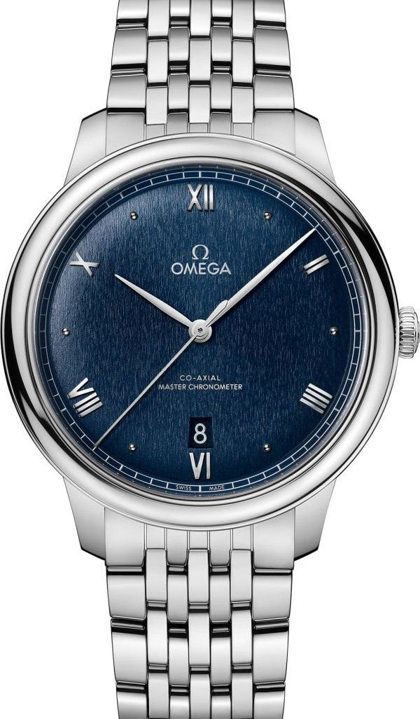 Omega De Ville Prestige Niebieski 40 mm Stal 434.10.40.20.03.001