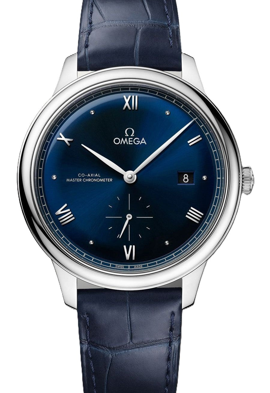 Omega De Ville Prestige Niebieski 41 mm Stal 434.13.41.20.03.001