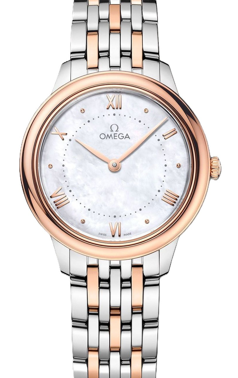 Omega De Ville Prestige Masa perlowa 30 mm Zloto/Stal 434.20.30.60.05.001