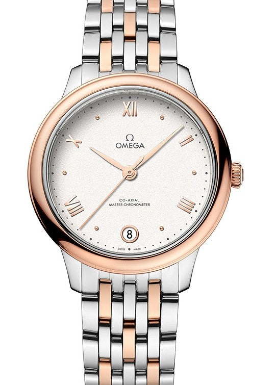 Omega De Ville Prestige Srebrny 34 mm Zloto/Stal 434.20.34.20.02.001