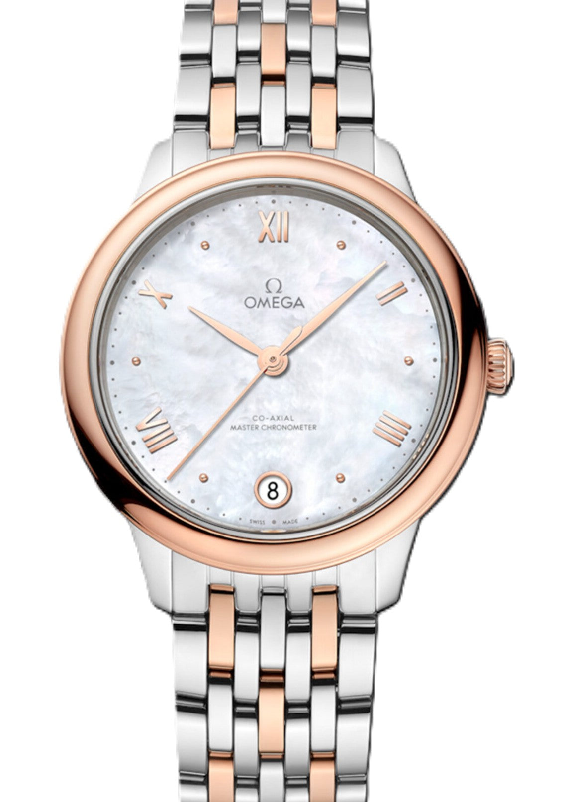 Omega De Ville Prestige Masa perlowa 34 mm Zloto/Stal 434.20.34.20.05.001