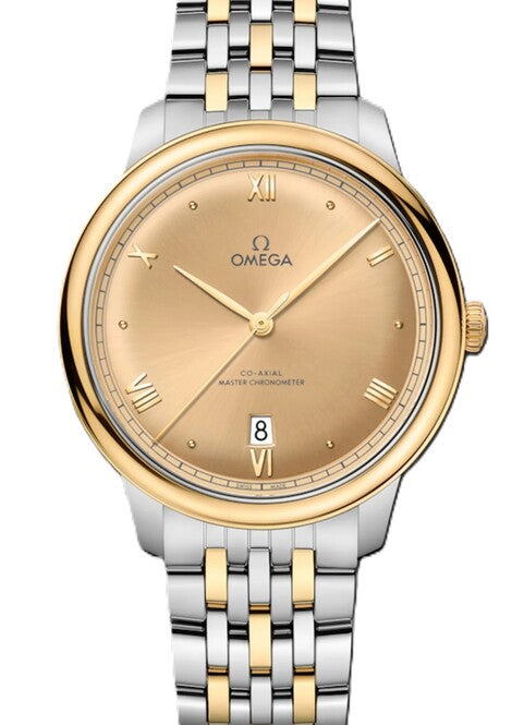 Omega De Ville Prestige Szampański 40 mm Złoto/Stal 434.20.40.20.08.001