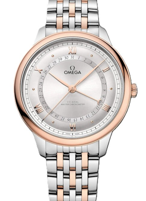 Omega De Ville Prestige Srebrny 42 mm Złoto/Stal 434.20.42.22.02.001