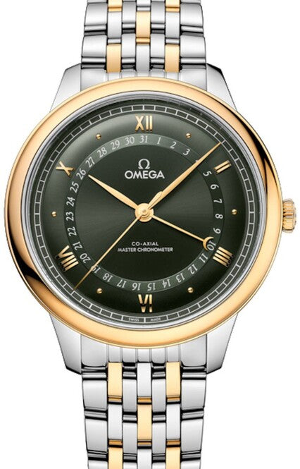 Omega De Ville Prestige Zielony 42 mm Złoto/Stal 434.20.42.22.10.001