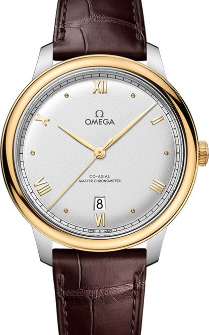 Omega De Ville Prestige Srebrny 40 mm Złoto/Stal 434.23.40.20.02.002