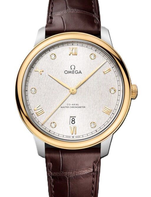 Omega De Ville Prestige Srebrny 40 mm Złoto/Stal 434.23.40.20.52.001
