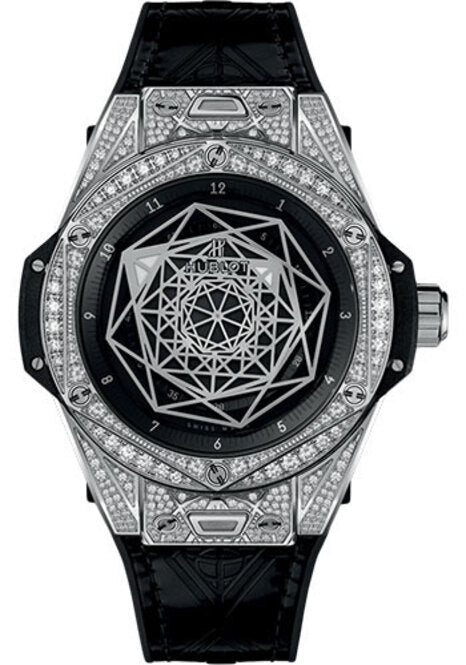 Hublot Big Bang Sang Bleu Czarny 39mm Stal