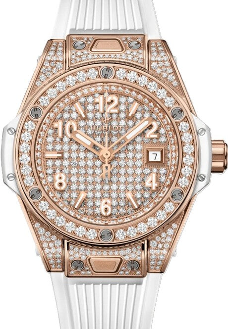 Hublot Big Bang Zloto z diamentami 33 mm Zloto rozowe 485.OE.9000.RW.1604